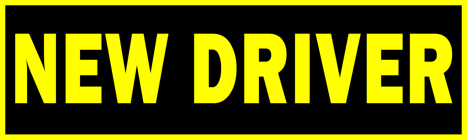 New Driver Bumper Sticker, Magnet or Window Cling