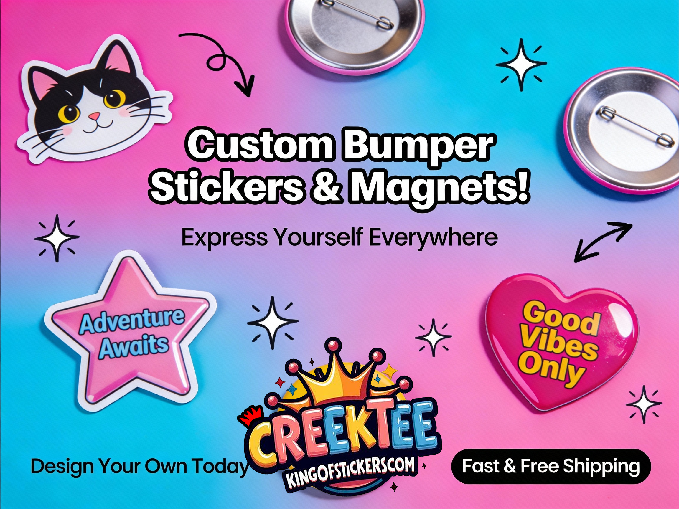 Fun Stickers & Magnets