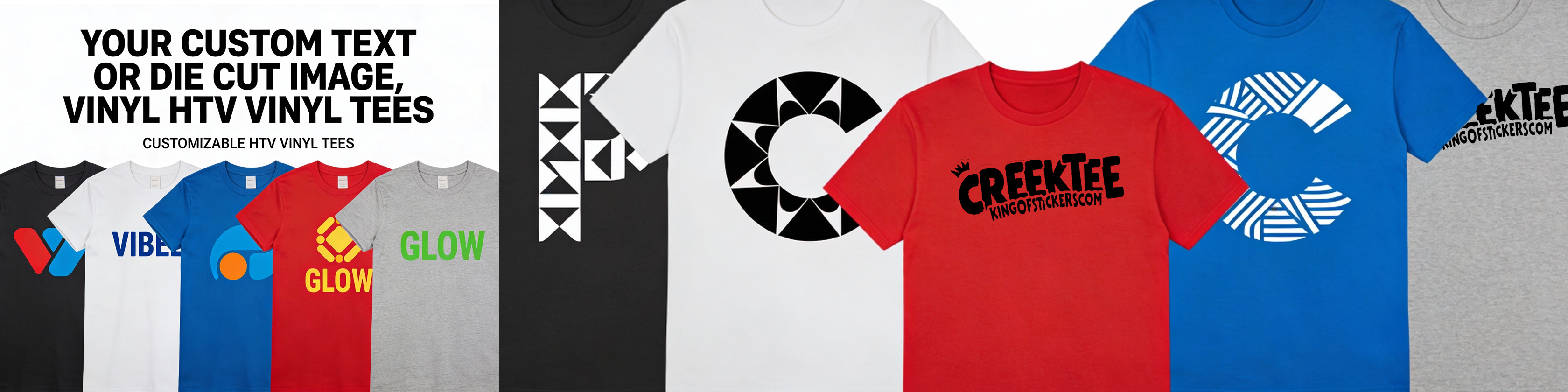 Custom Vinyl Print T-Shirt